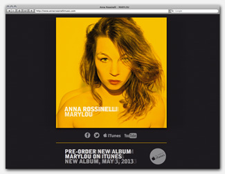 Landingpage Anna Rossinelli