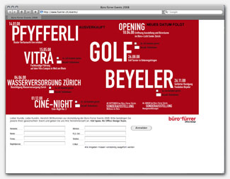 Büro Fürrer Eventkalender