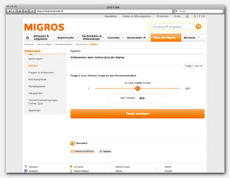 Migros Quiz Modul