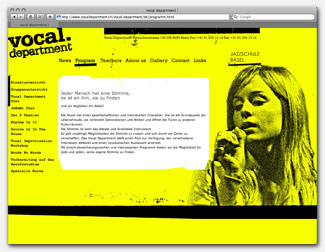 Vocal Department Jazz Schule